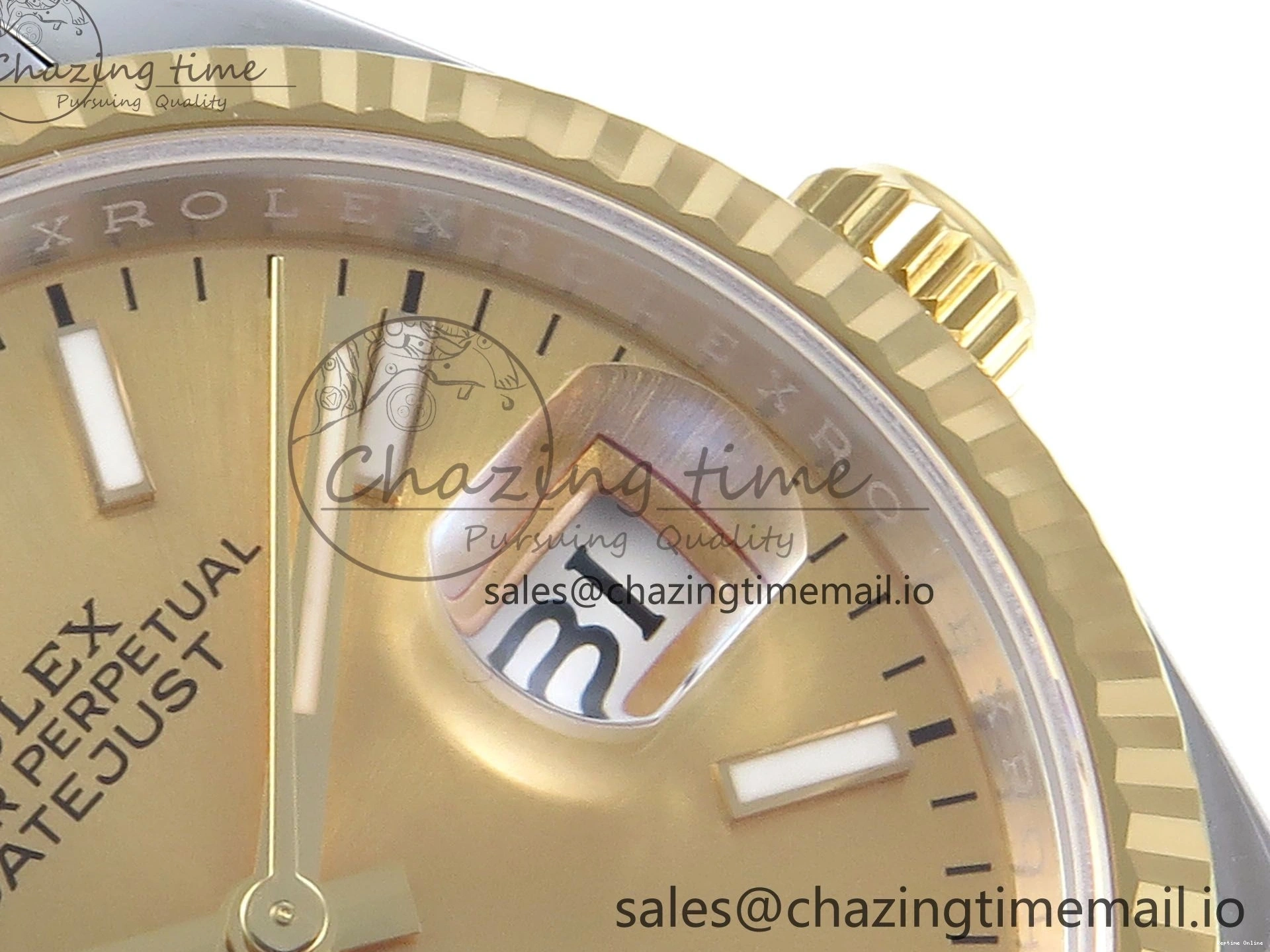 1225 Resilient DateJust 36 126233 EWEF Best Edition YG Stick Dial on SS YG Jubilee Bracelet A 624